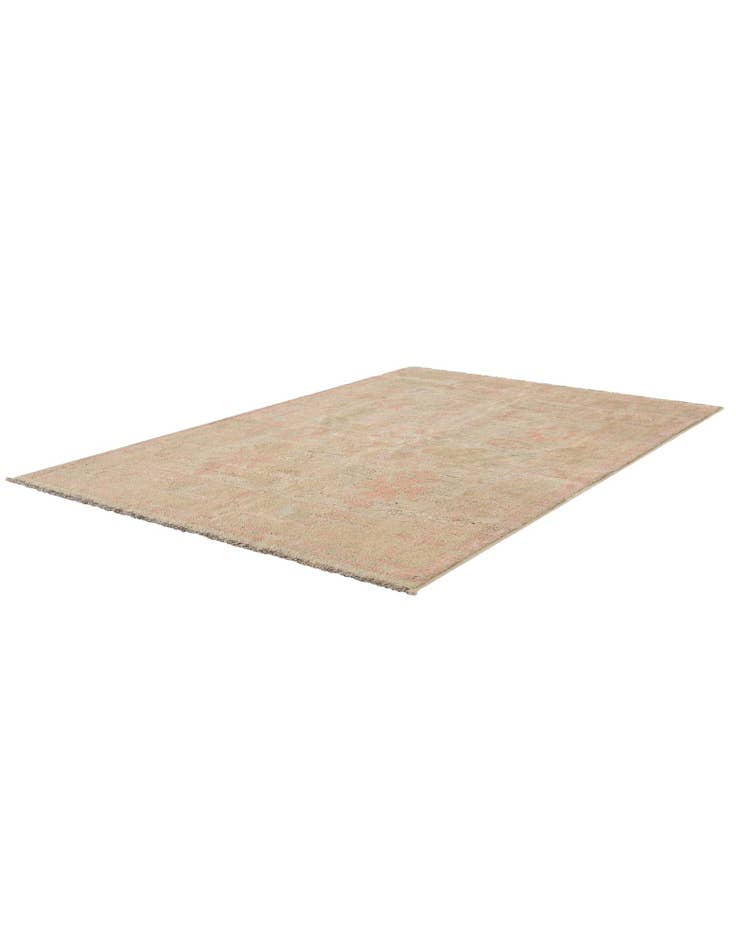 Detail image of 4' 1 x 6' 3 Hand Knotted Oushak Wool Rug