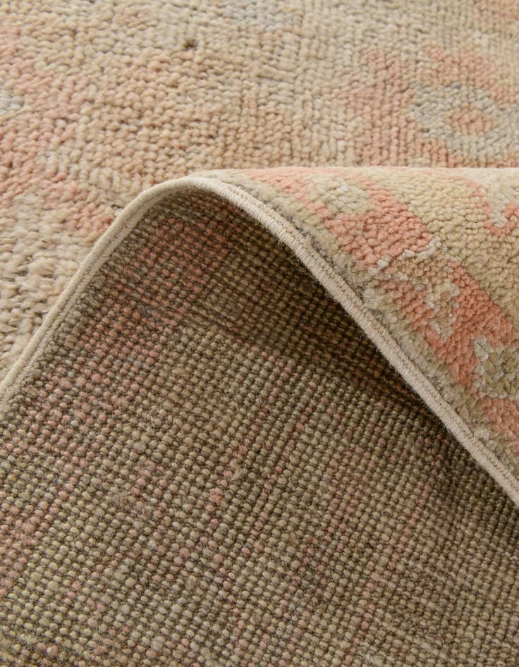 Detail image of 4' 1 x 6' 3 Hand Knotted Oushak Wool Rug