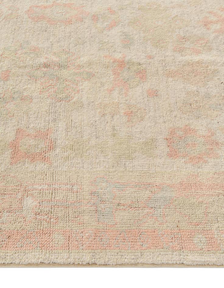 Detail image of 4' 3 x 6' 2 Hand Knotted Oushak Wool Rug