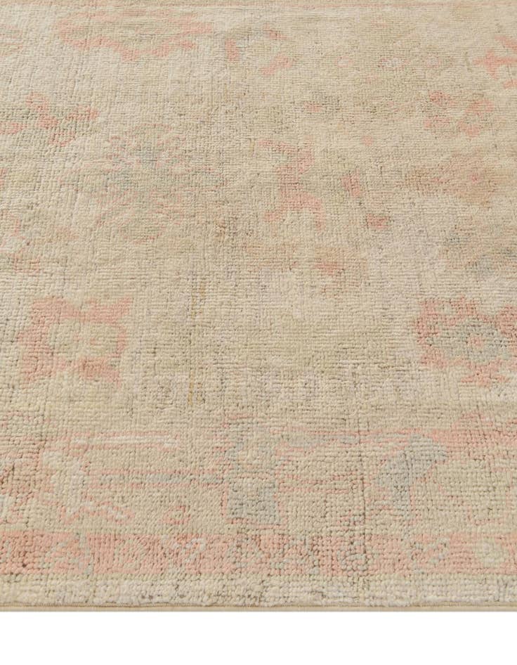 Detail image of 4' 2 x 6' 3 Hand Knotted Oushak Wool Rug