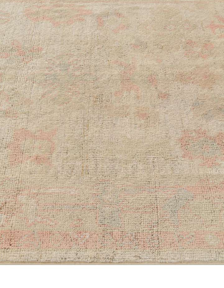4' 2 x 6' 3 Hand Knotted Oushak Wool Rug