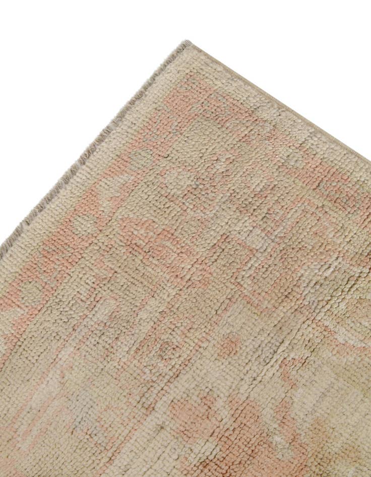 Detail image of 4' 2 x 6' 3 Hand Knotted Oushak Wool Rug