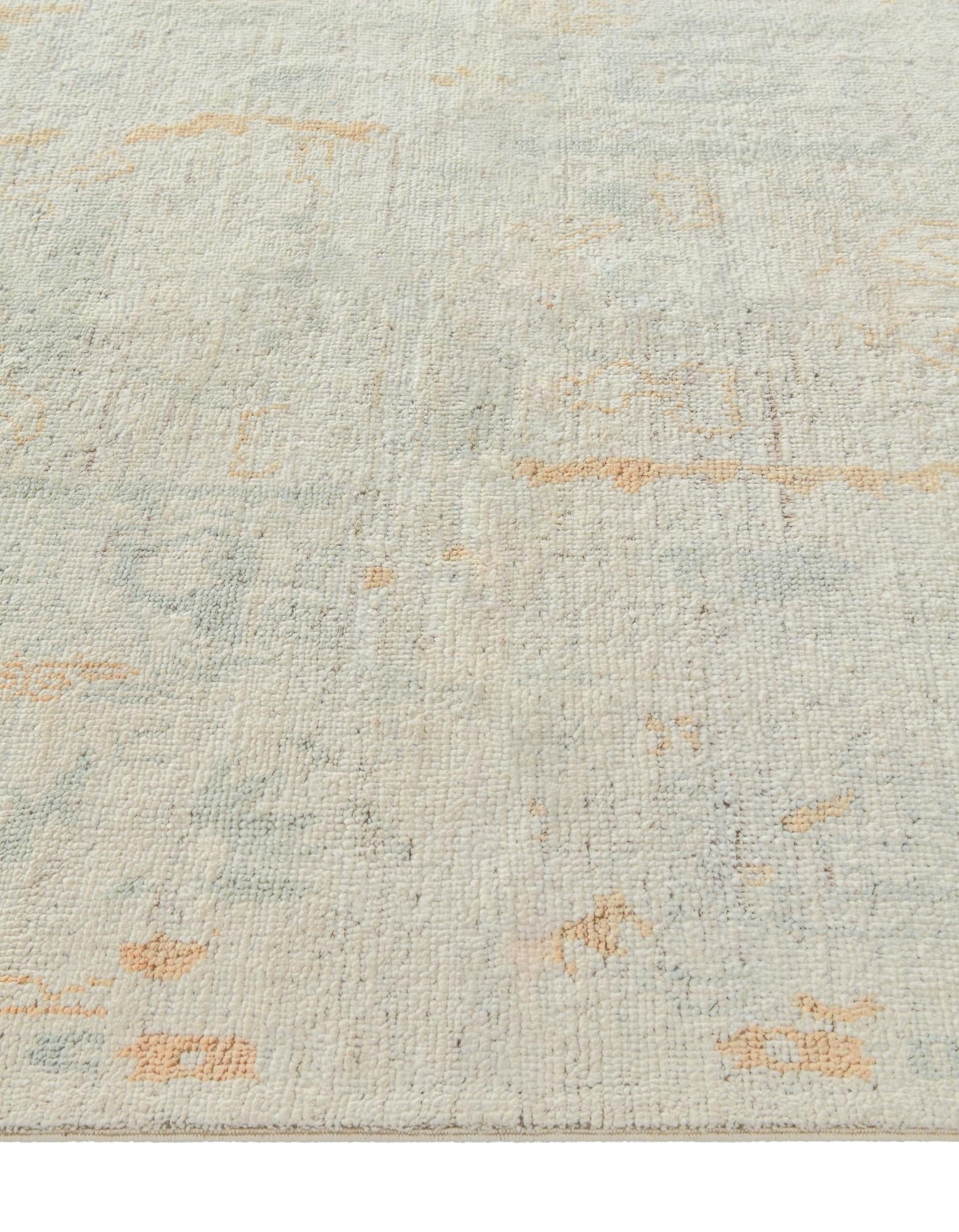 5' x 7' 2 Hand Knotted Oushak Wool Rug