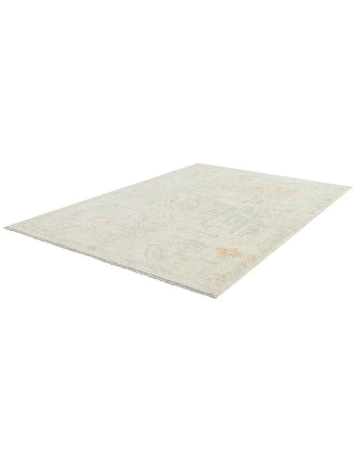 5' x 7' 2 Hand Knotted Oushak Wool Rug