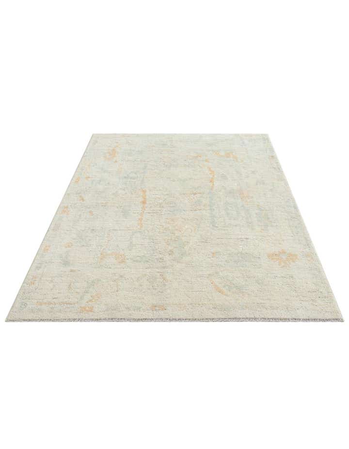 5' x 7' 2 Hand Knotted Oushak Wool Rug