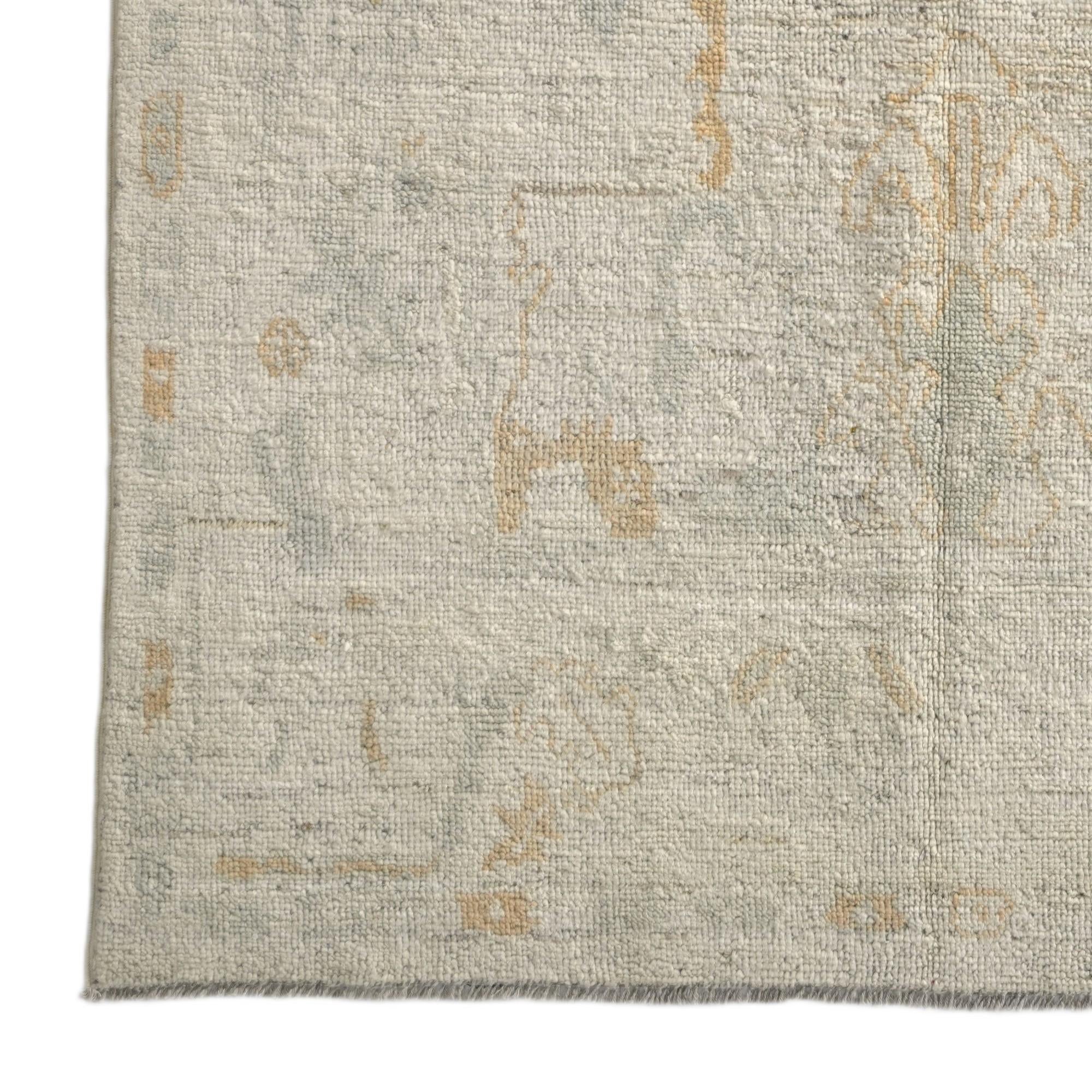 5' x 7' 2 Hand Knotted Oushak Wool Rug
