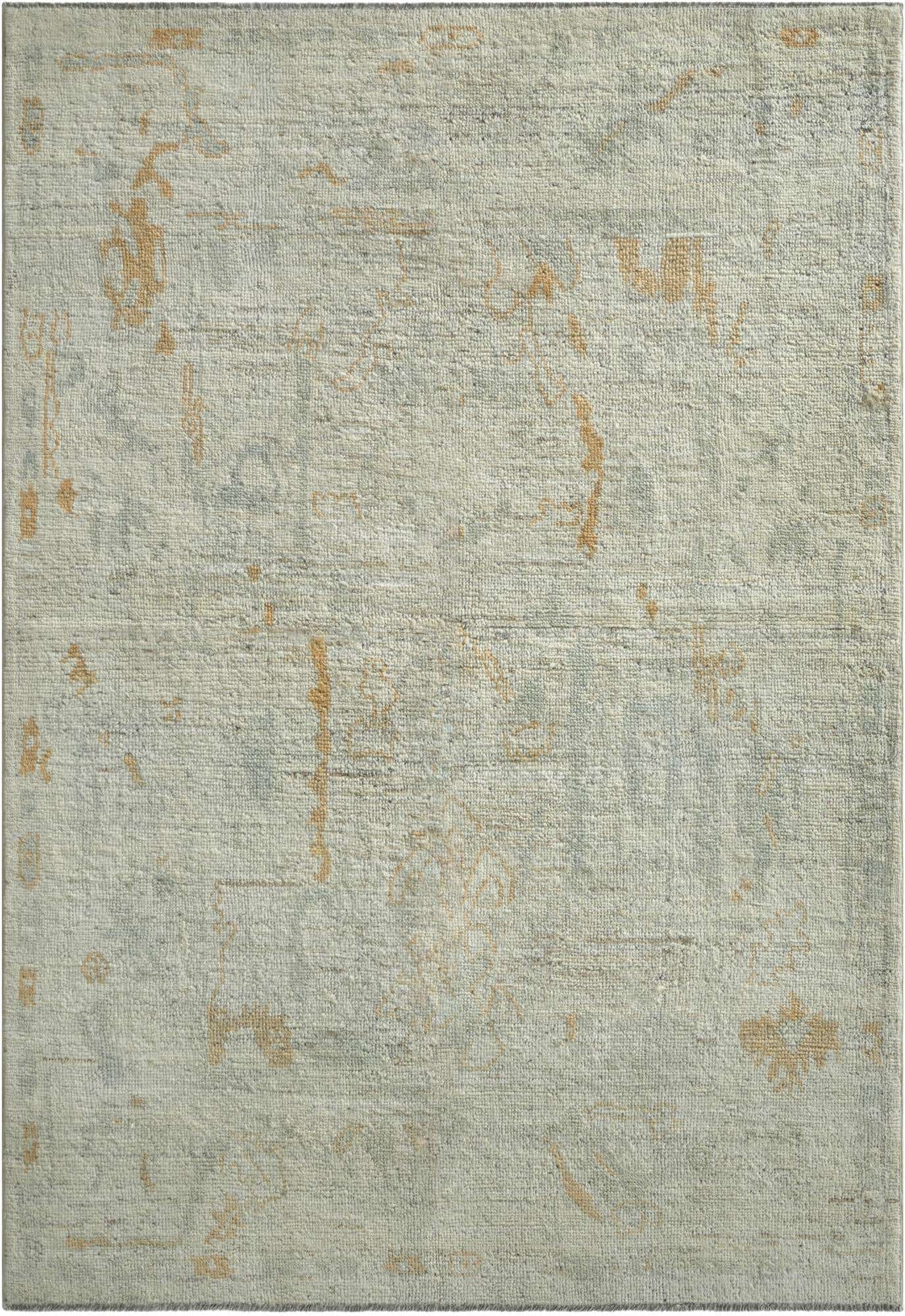5' x 7' 2 Hand Knotted Oushak Wool Rug