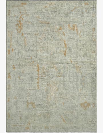 5' x 7' 2 Hand Knotted Oushak Wool Rug