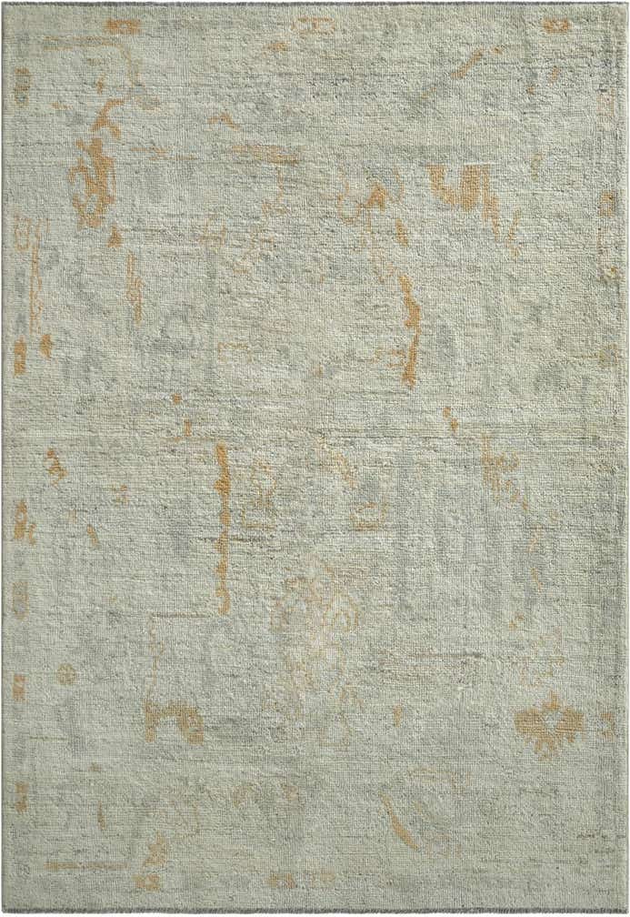 5' x 7' 2 Hand Knotted Oushak Wool Rug