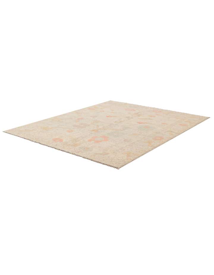 5' 2 x 6' 7 Hand Knotted Oushak Wool Rug
