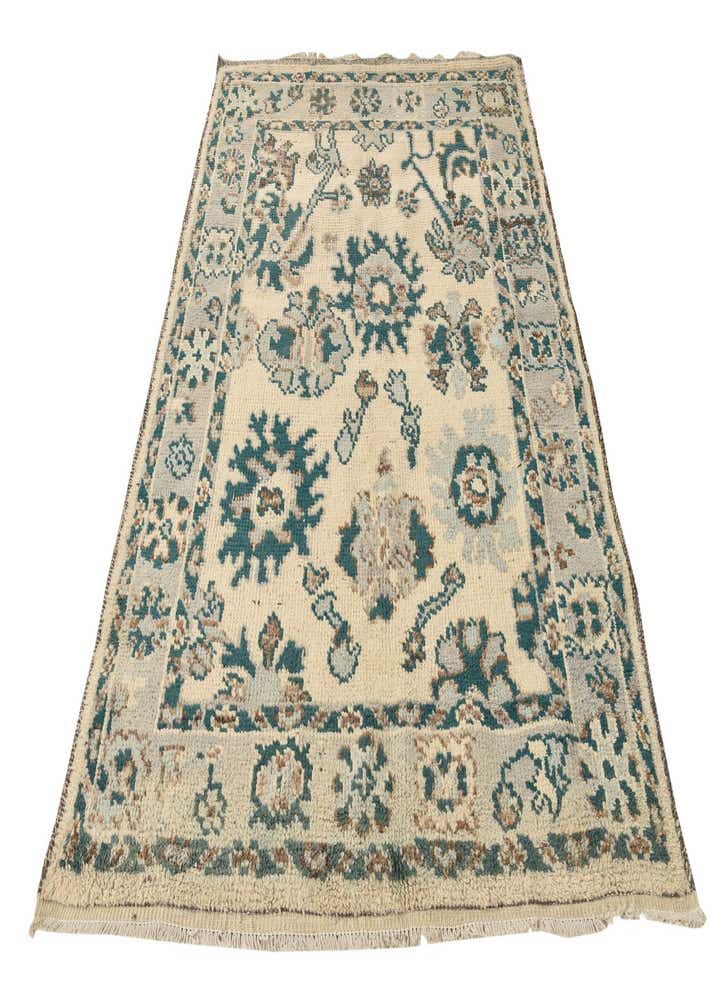 5' 2 x 7' 2 Hand Knotted Oushak Wool Rug