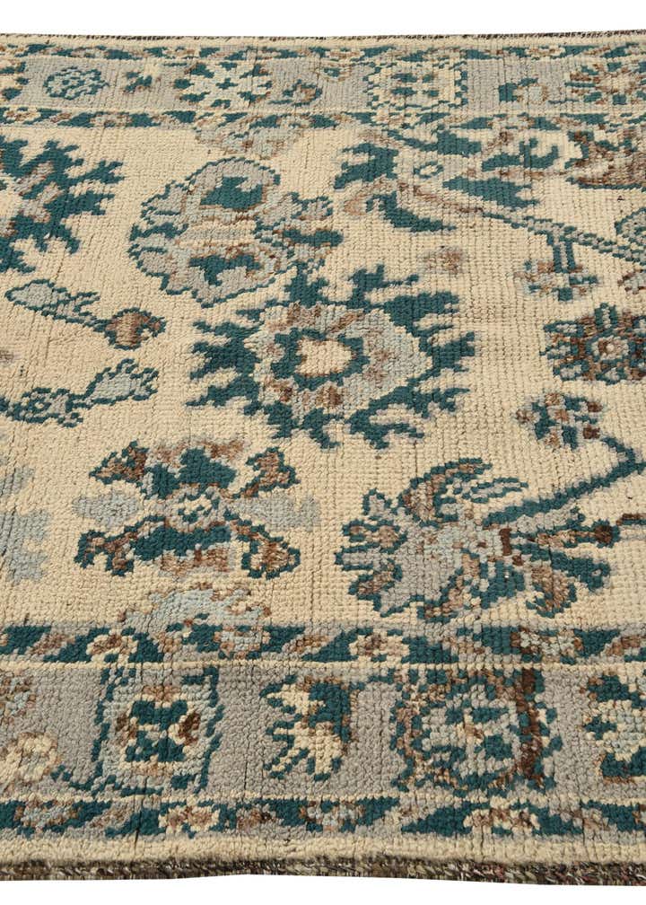 5' 2 x 7' 2 Hand Knotted Oushak Wool Rug