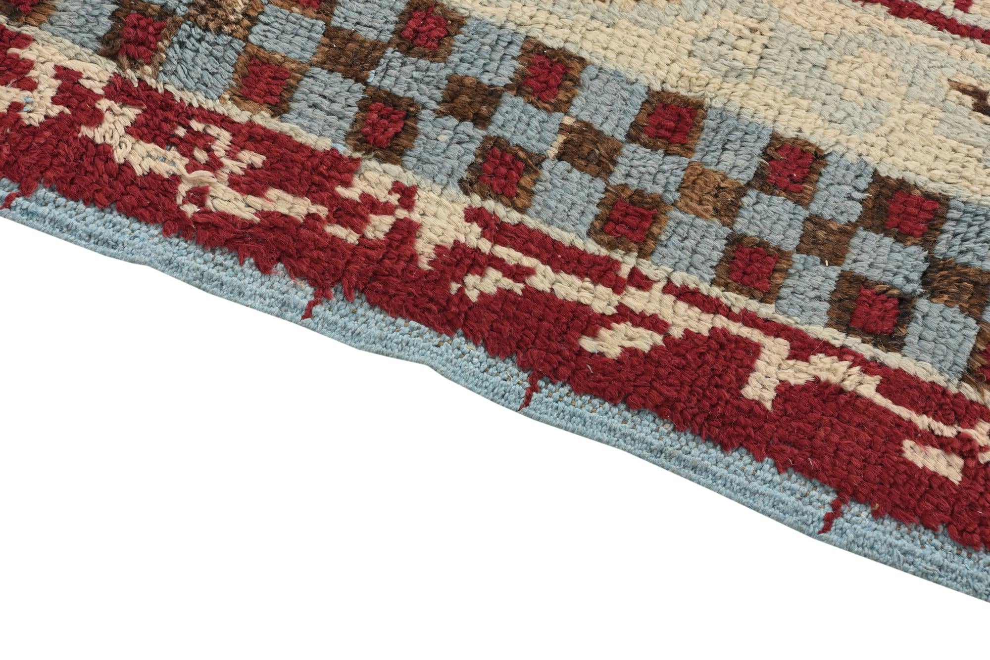 6' 2 x 9' 1 Hand Knotted Oushak Wool Rug