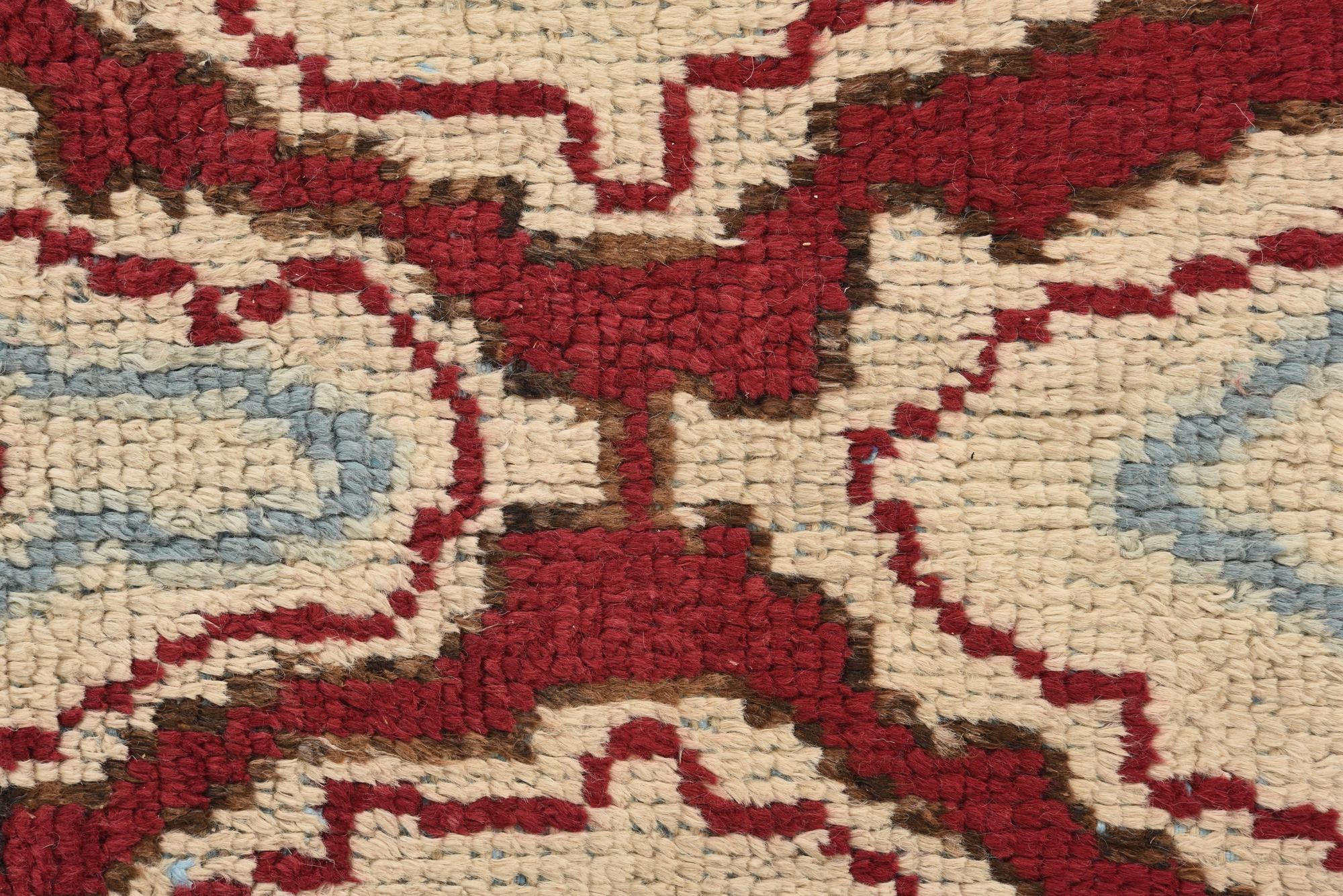 6' 2 x 9' 1 Hand Knotted Oushak Wool Rug