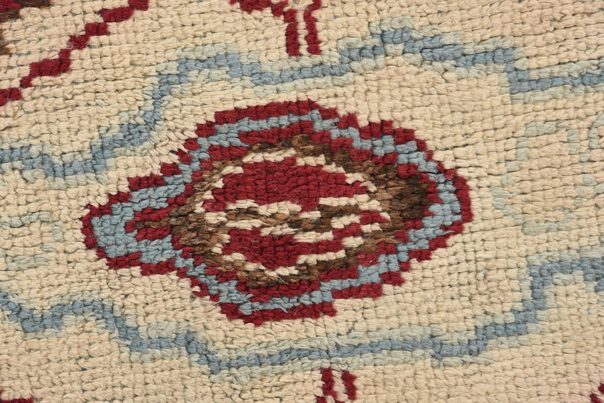 6' 2 x 9' 1 Hand Knotted Oushak Wool Rug