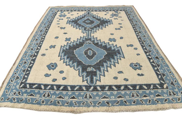 Detail image of 8' x 9' 9 Hand Knotted Oushak Wool Rug