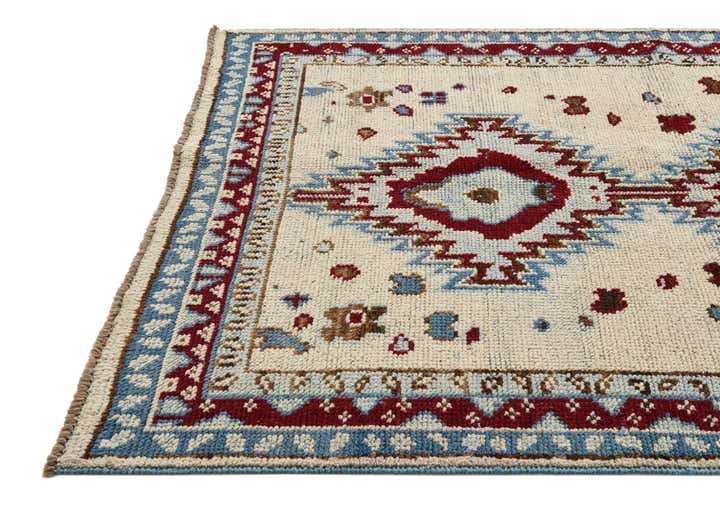 5' 1 x 7' 8 Hand Knotted Oushak Wool Rug