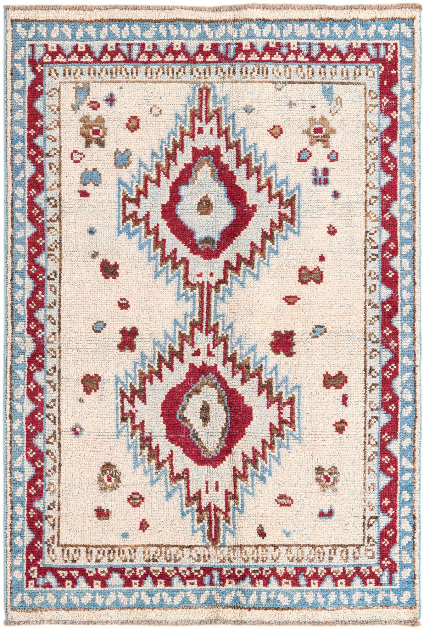 5' 1 x 7' 8 Hand Knotted Oushak Wool Rug