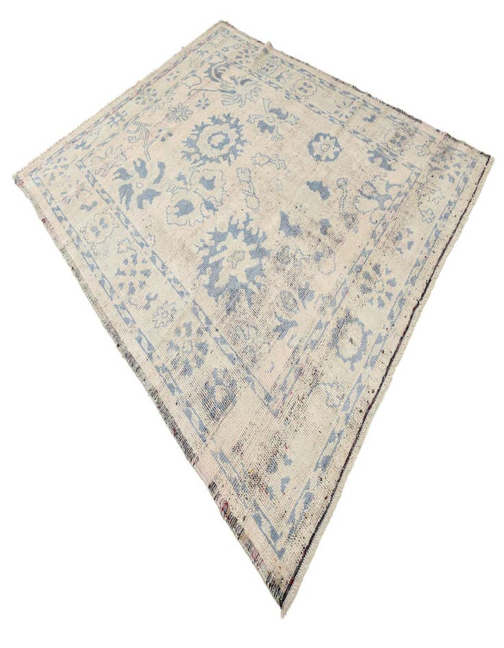 Detail image of 8' 3 x 10'  Hand Knotted Oushak Wool Rug