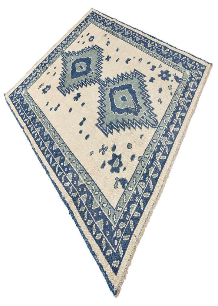 8' x 10' Hand Knotted Oushak Wool Rug