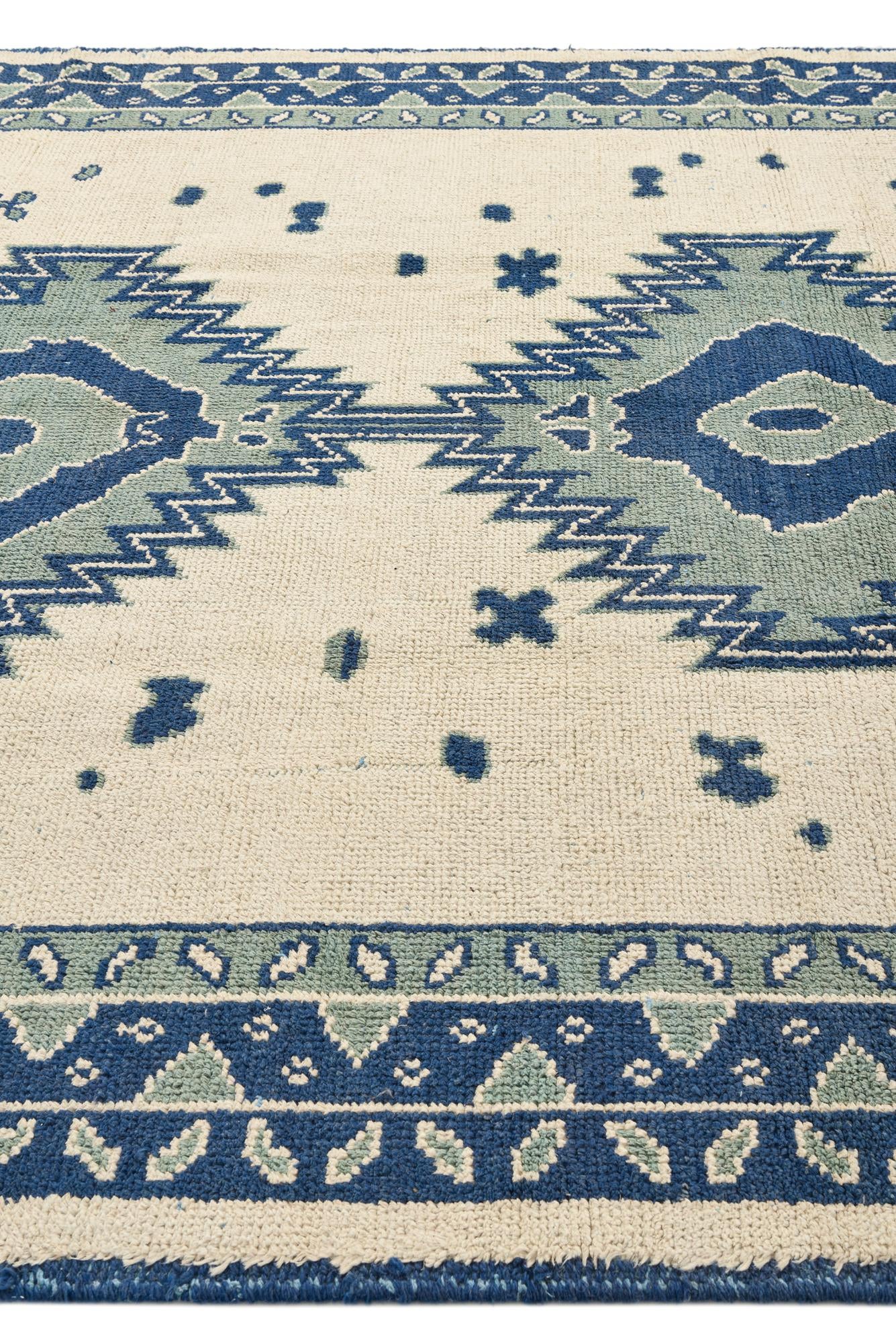 8' x 10' Hand Knotted Oushak Wool Rug