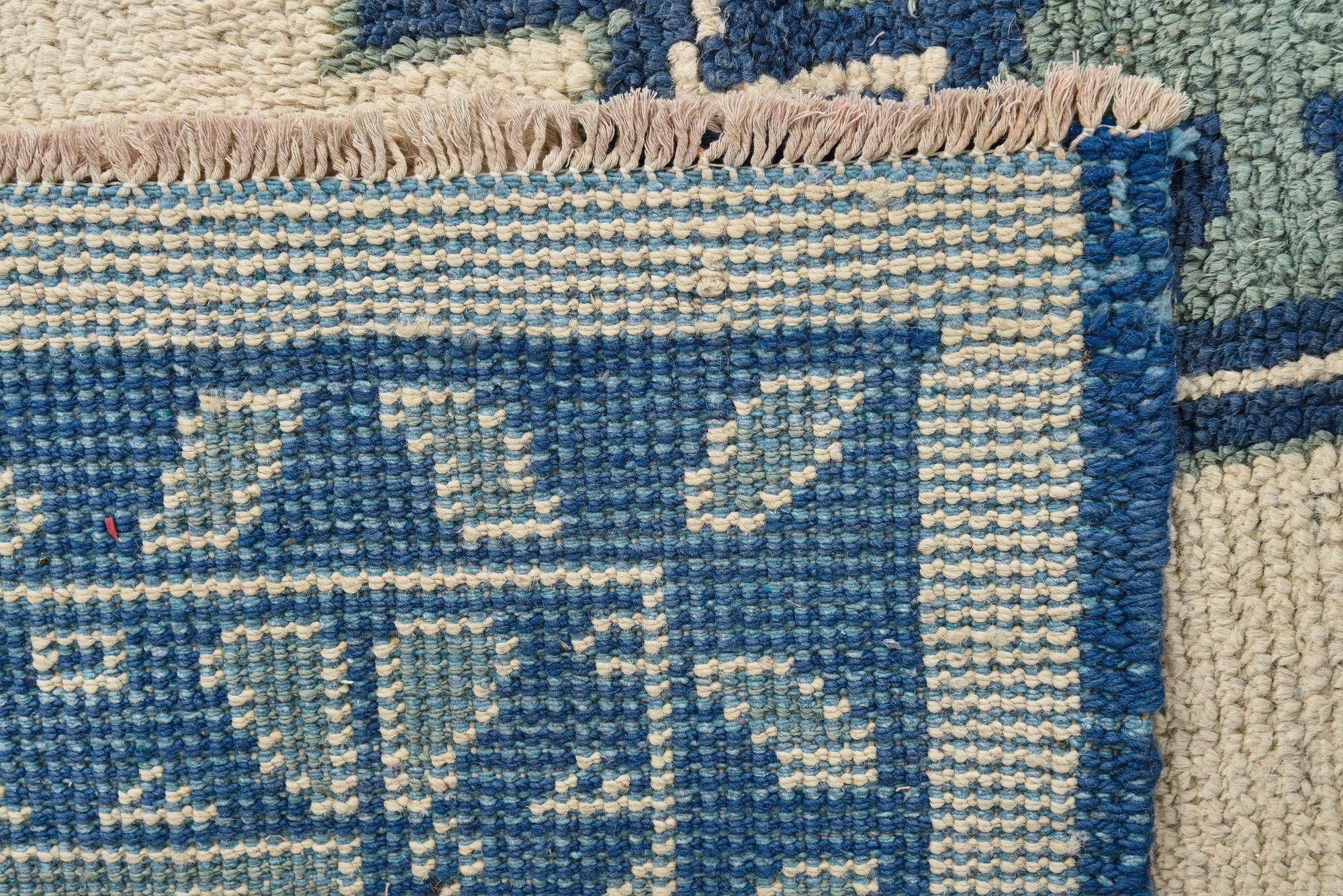 8' x 10' Hand Knotted Oushak Wool Rug