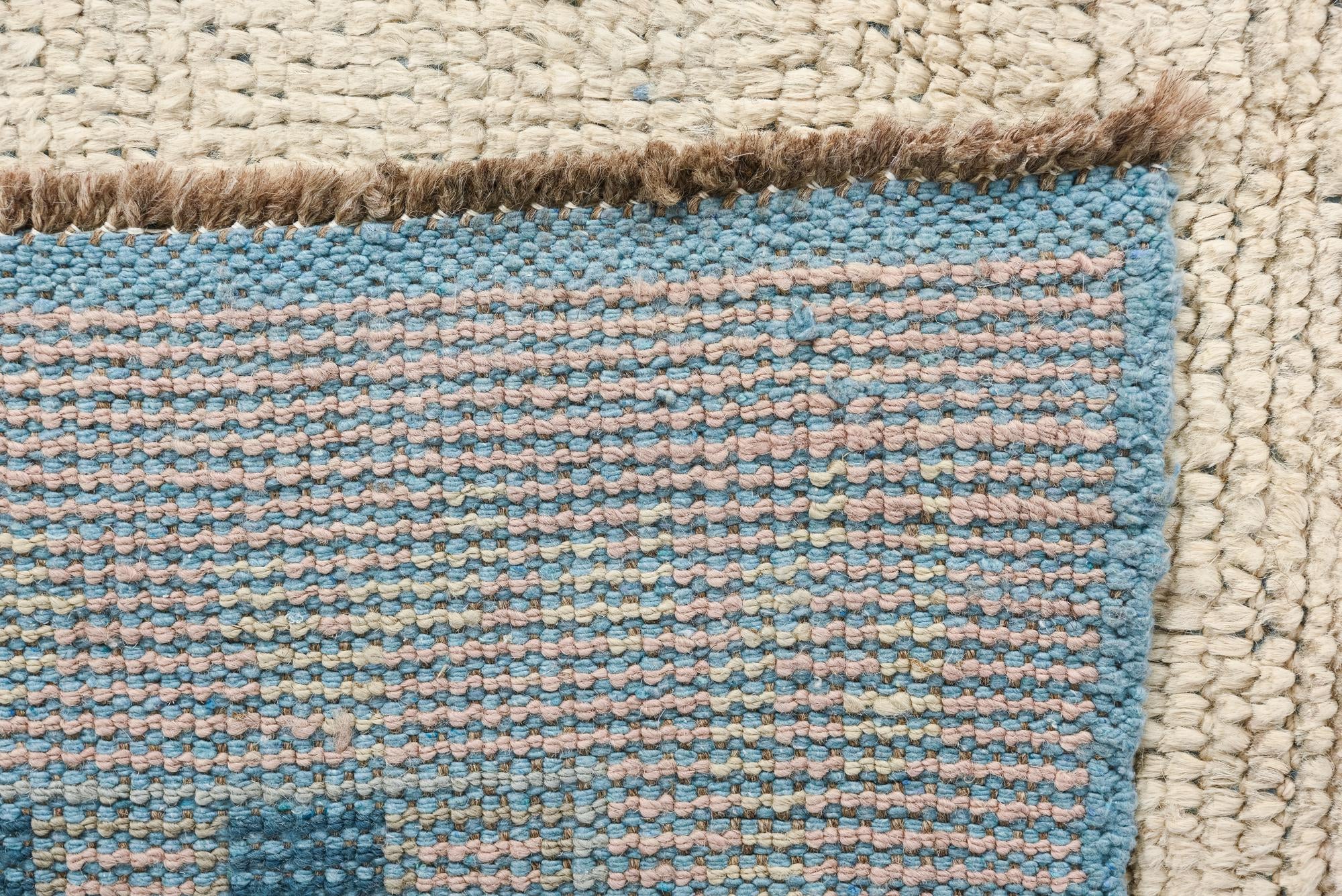 8' x 10' 7 Hand Knotted Oushak Wool Rug