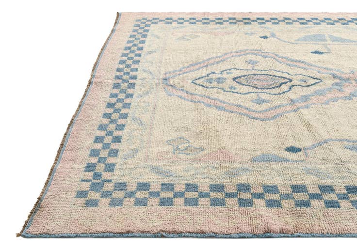 Detail image of 8' x 10' 7 Hand Knotted Oushak Wool Rug