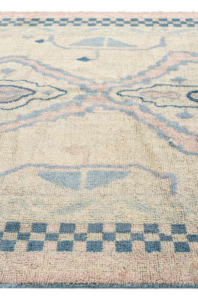 8' x 10' 7 Hand Knotted Oushak Wool Rug