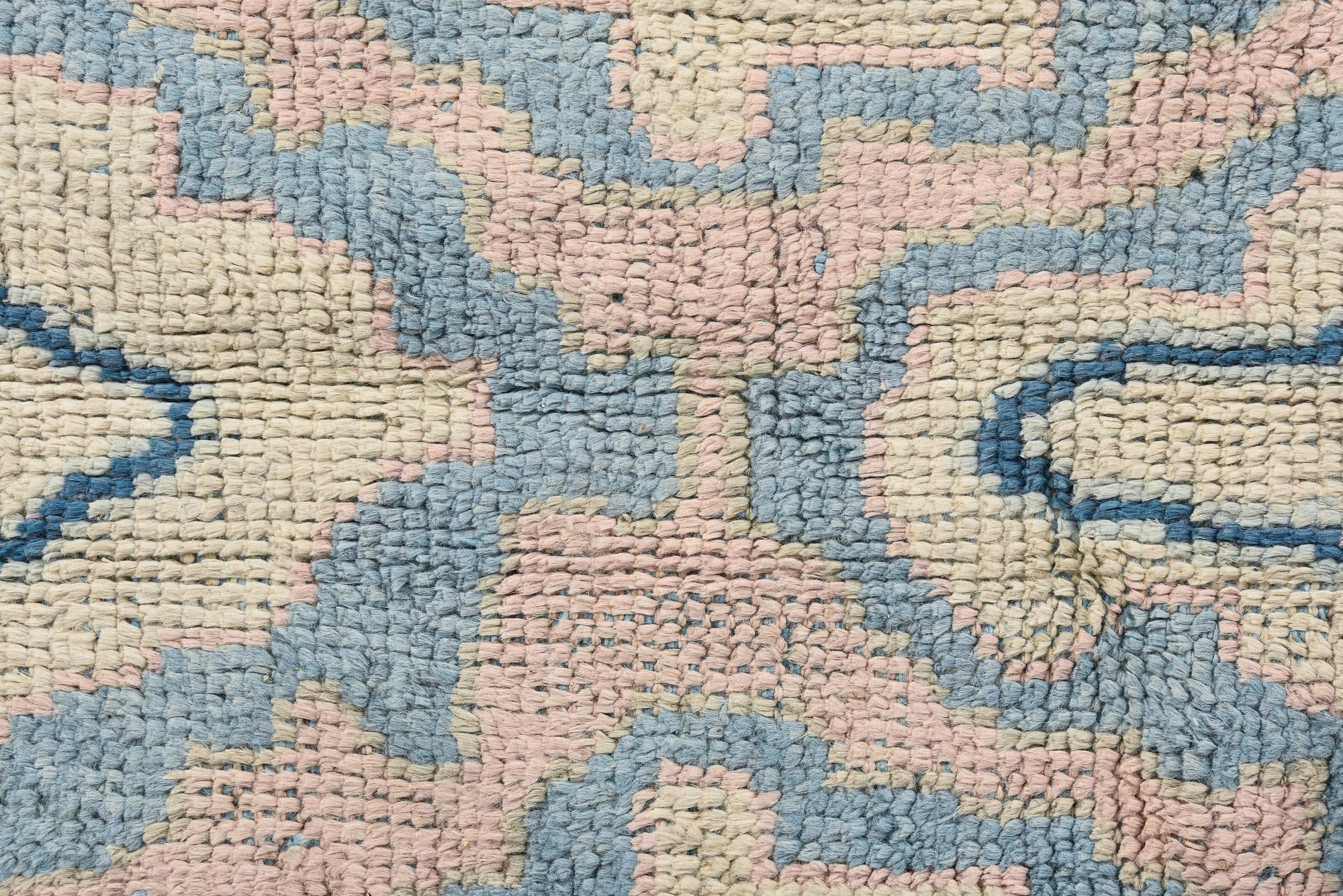 8' x 10' 7 Hand Knotted Oushak Wool Rug