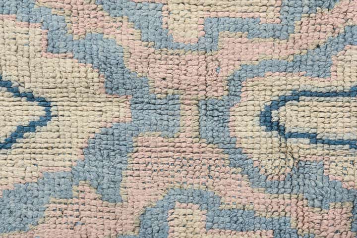 8' x 10' 7 Hand Knotted Oushak Wool Rug
