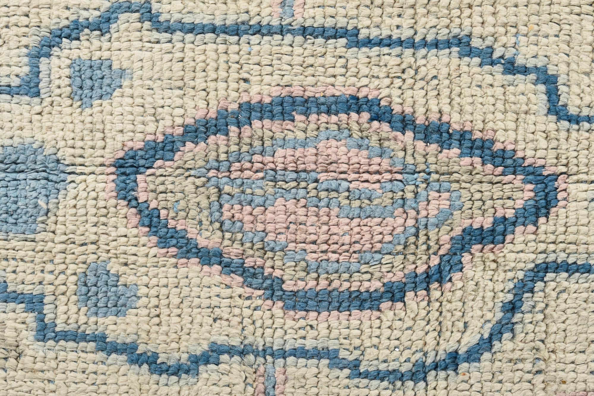 8' x 10' 7 Hand Knotted Oushak Wool Rug