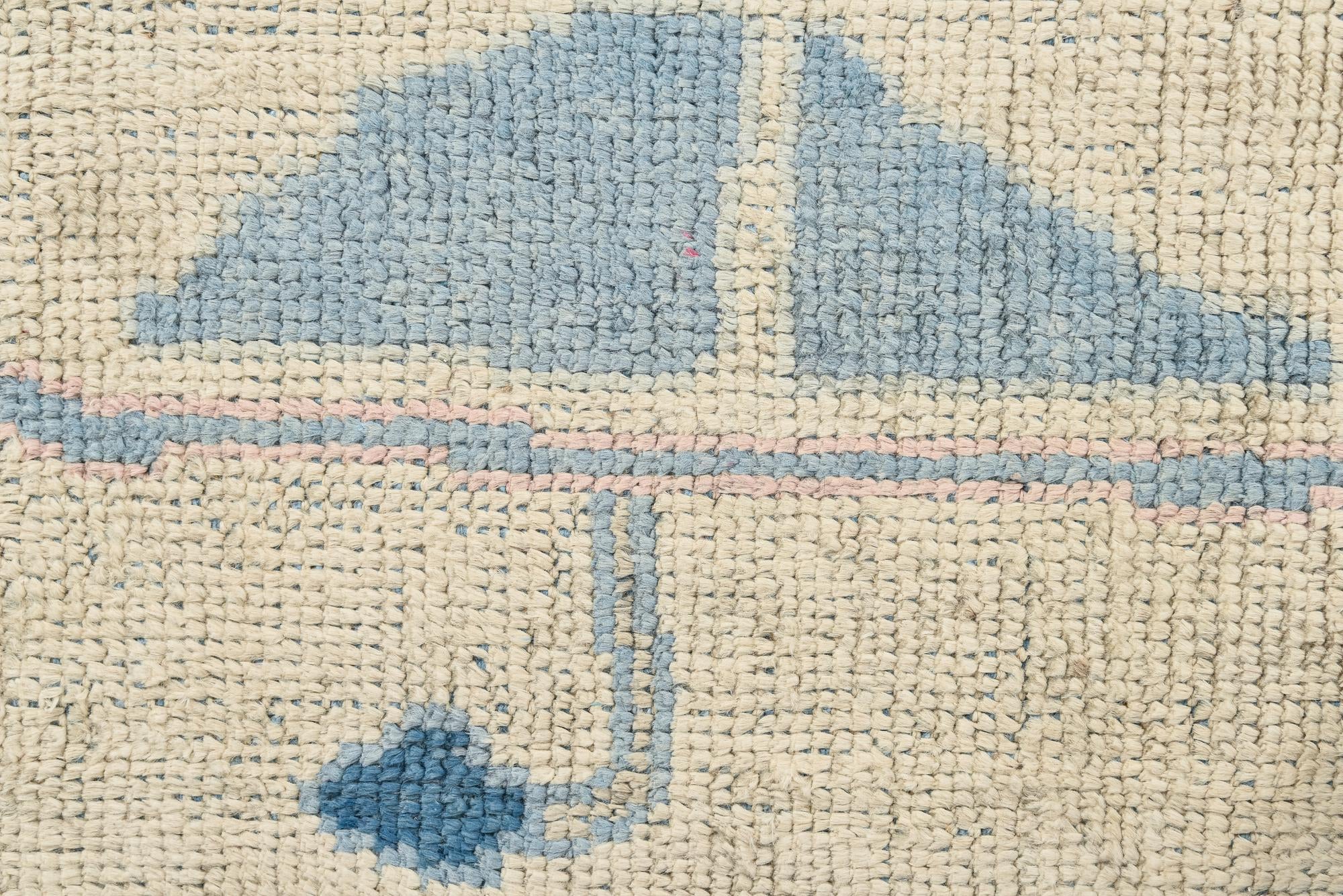 8' x 10' 7 Hand Knotted Oushak Wool Rug