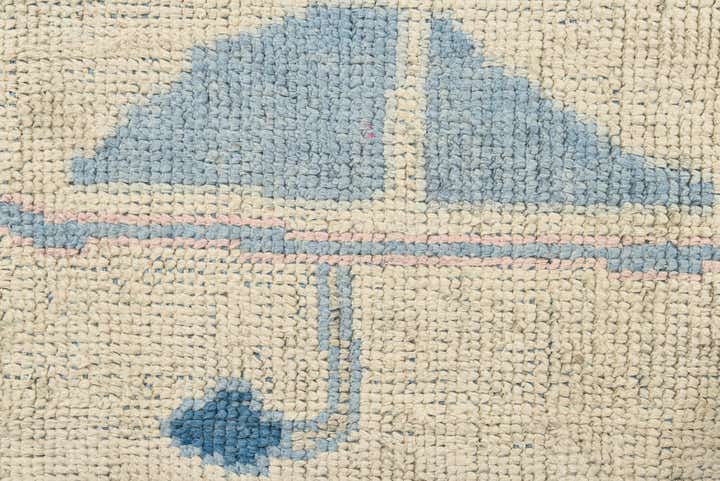 8' x 10' 7 Hand Knotted Oushak Wool Rug