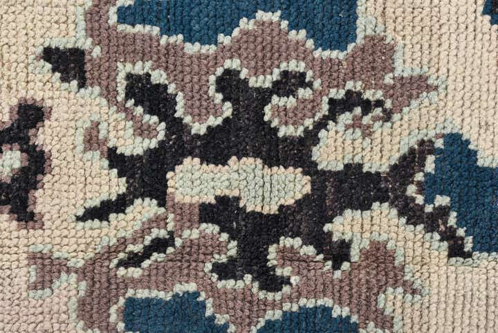 9' 1 x 12' 3 Hand Knotted Oushak Wool Rug