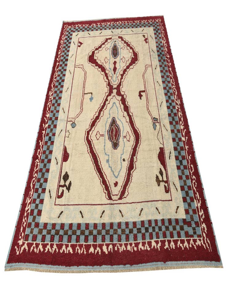 Detail image of 9' x 12' 4 Hand Knotted Oushak Wool Rug