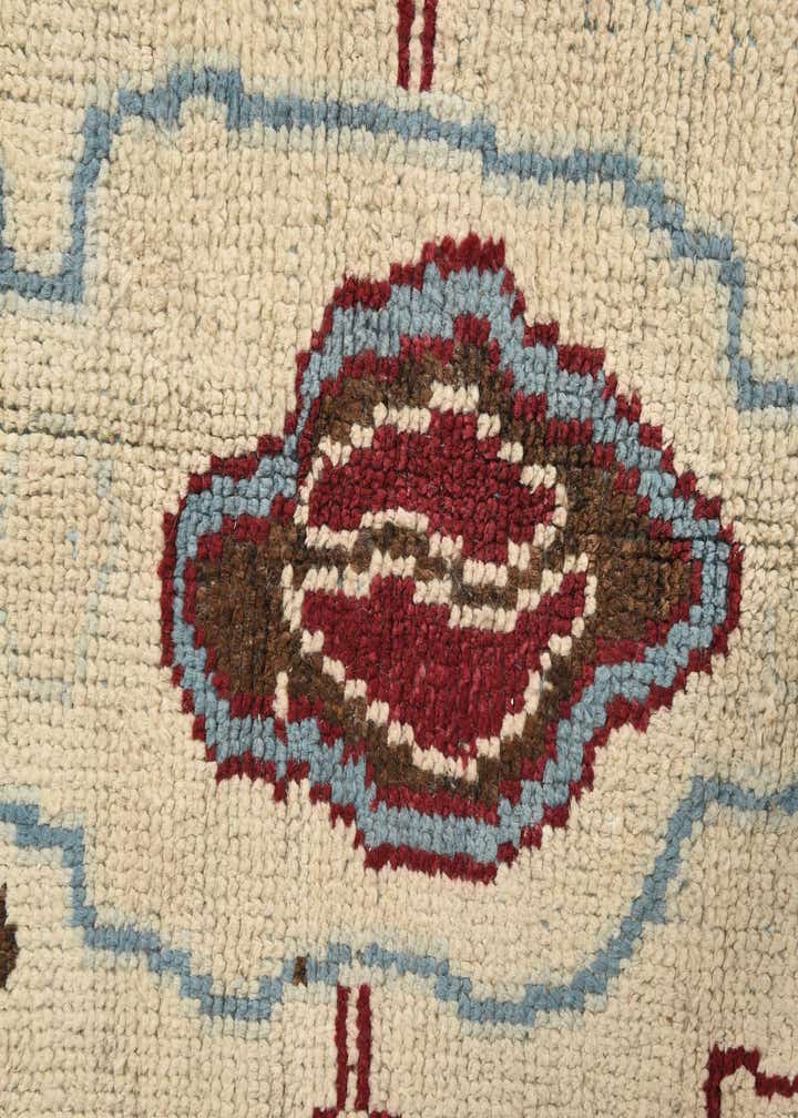 9' x 12' 4 Hand Knotted Oushak Wool Rug