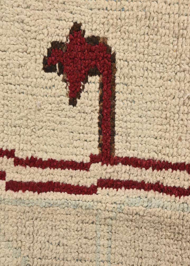 9' x 12' 4 Hand Knotted Oushak Wool Rug