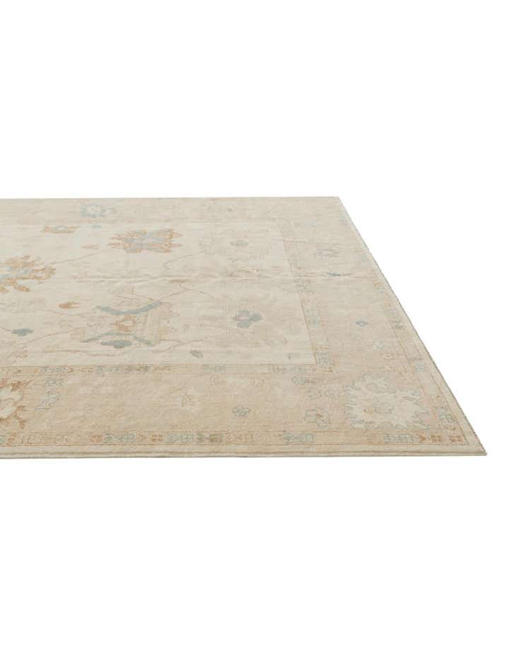 9' x 11' Hand Knotted Oushak Wool Rug
