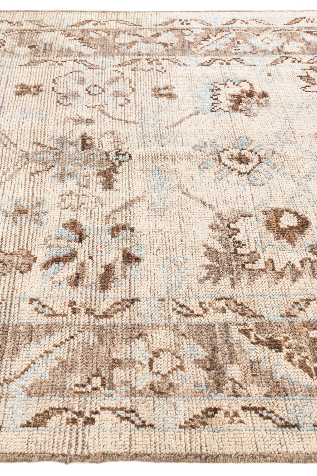 6' 5 x 8' 10 Hand Knotted Oushak Wool Rug