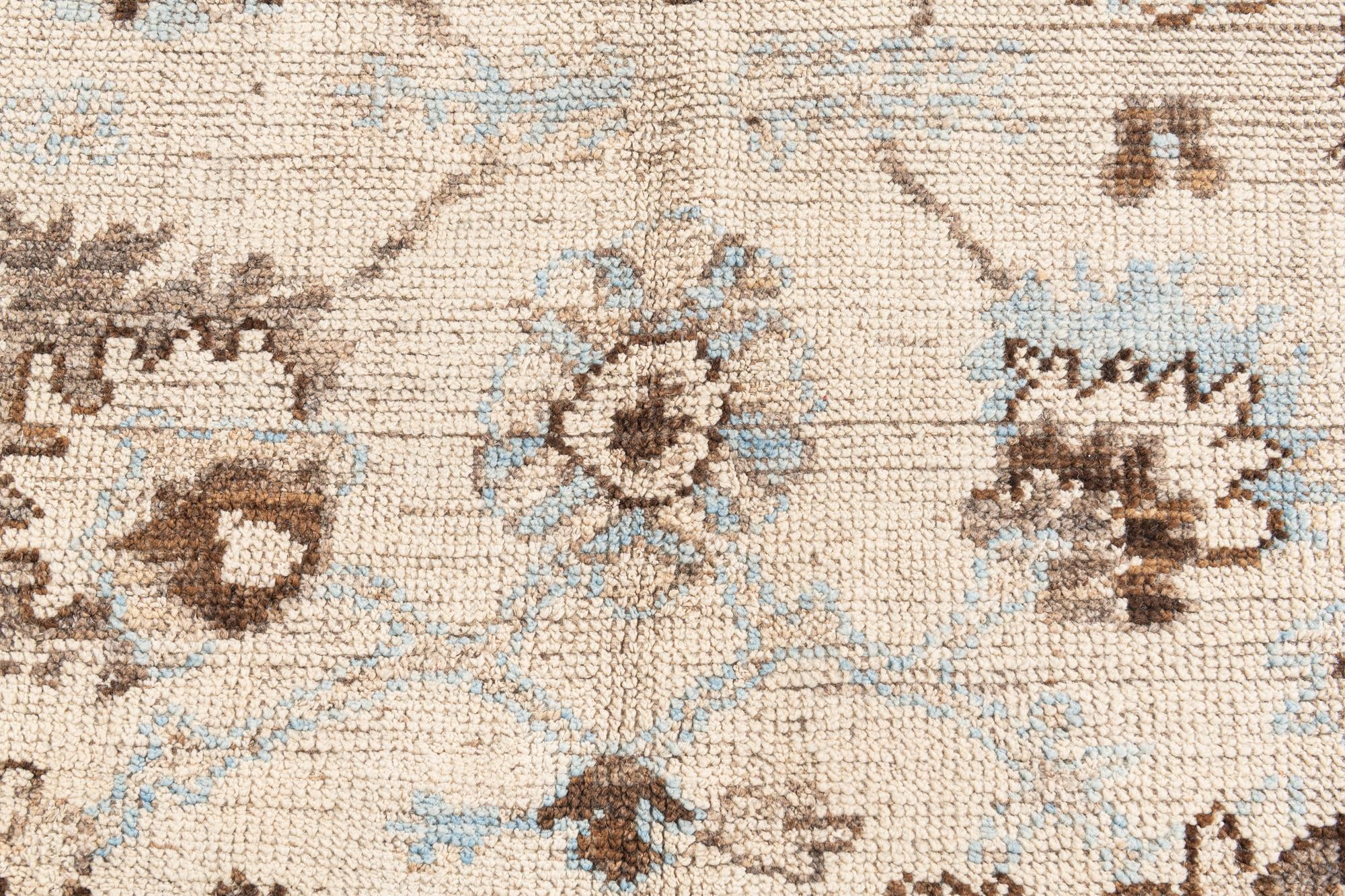 6' 5 x 8' 10 Hand Knotted Oushak Wool Rug