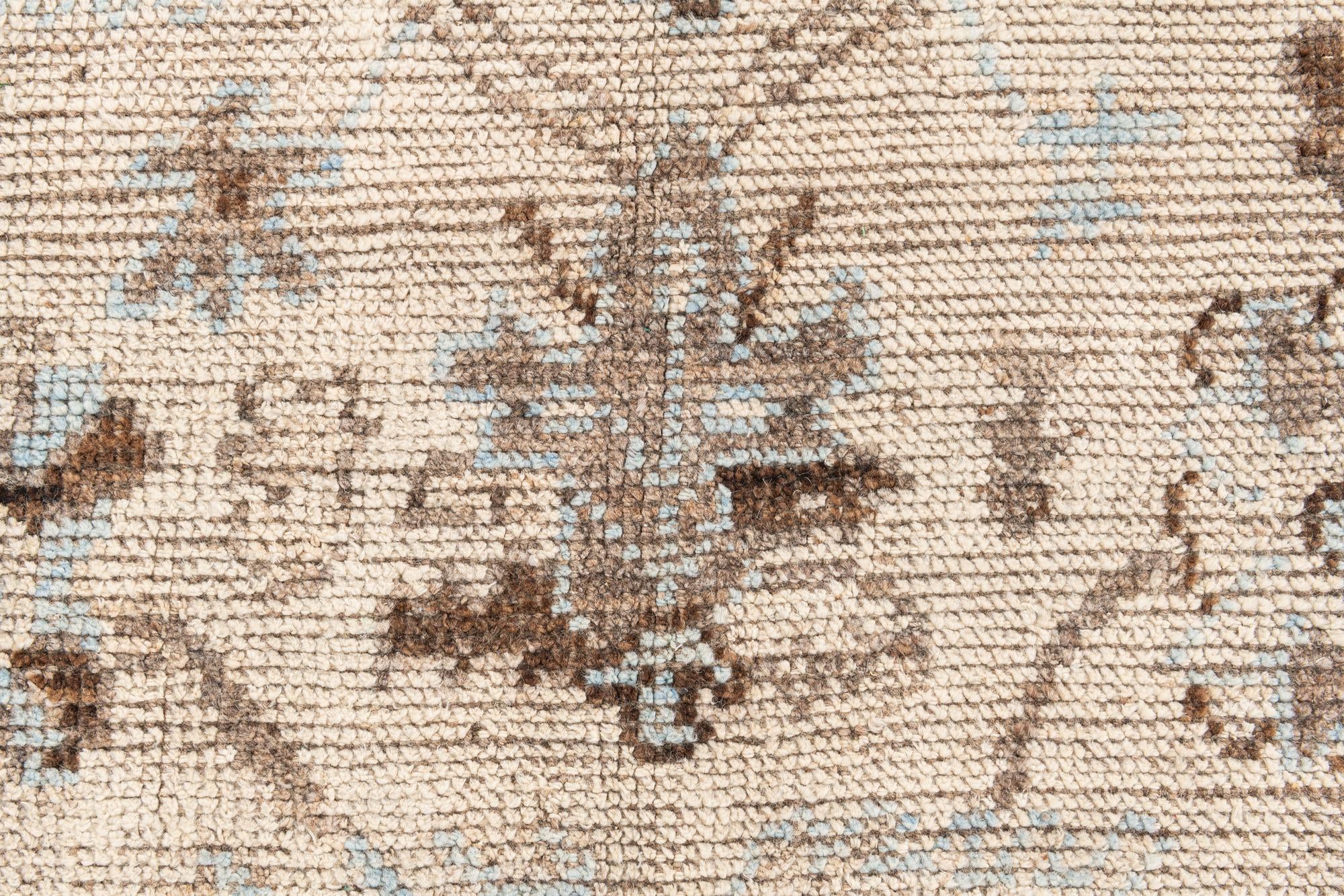 6' 5 x 8' 10 Hand Knotted Oushak Wool Rug