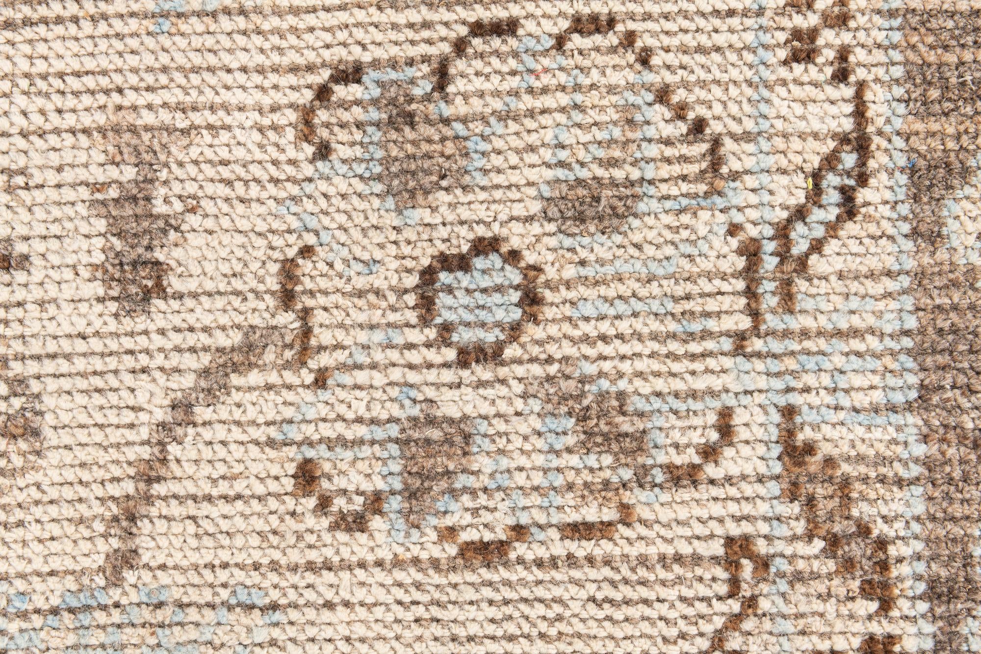 6' 5 x 8' 10 Hand Knotted Oushak Wool Rug