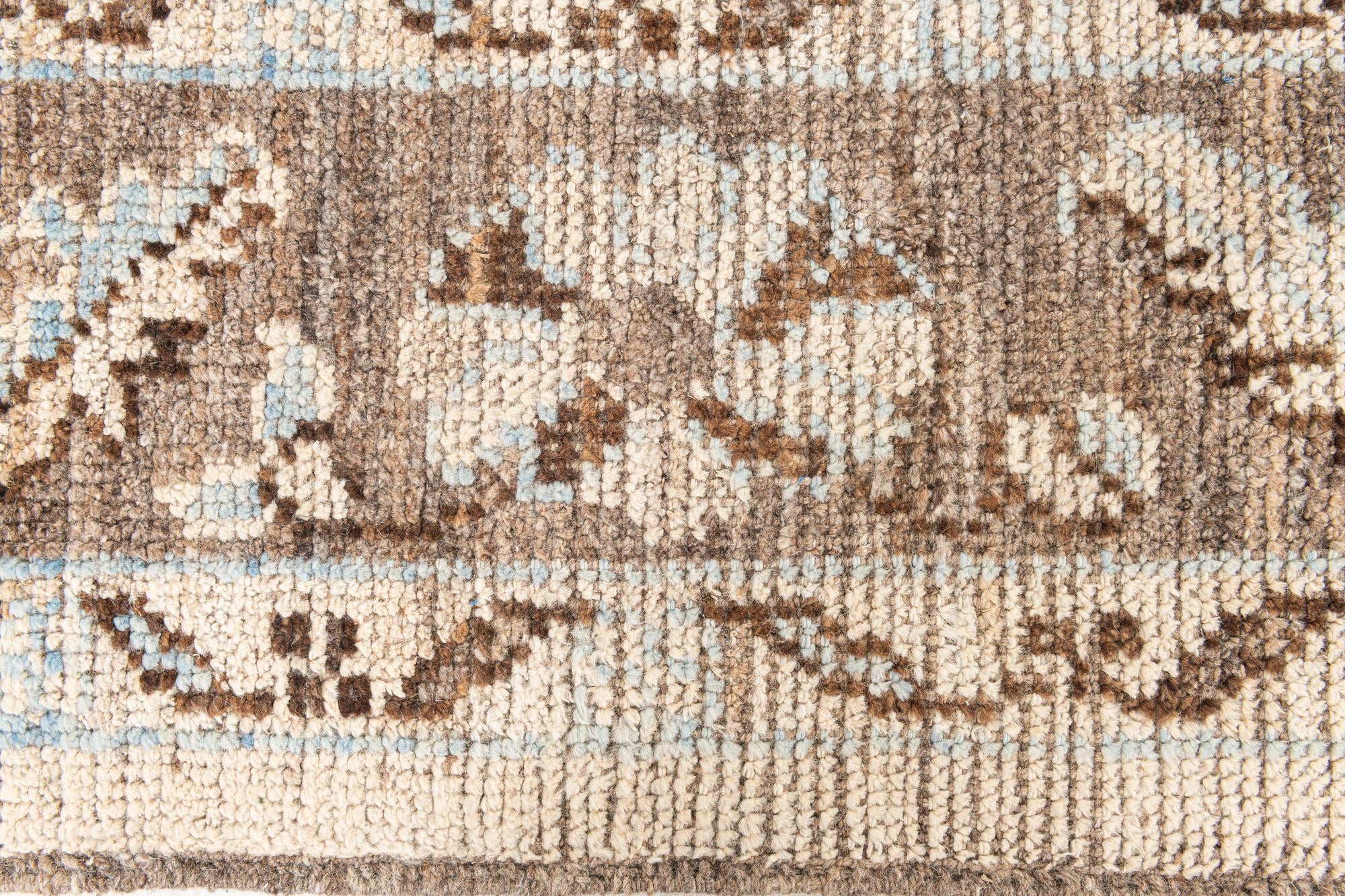 6' 5 x 8' 10 Hand Knotted Oushak Wool Rug