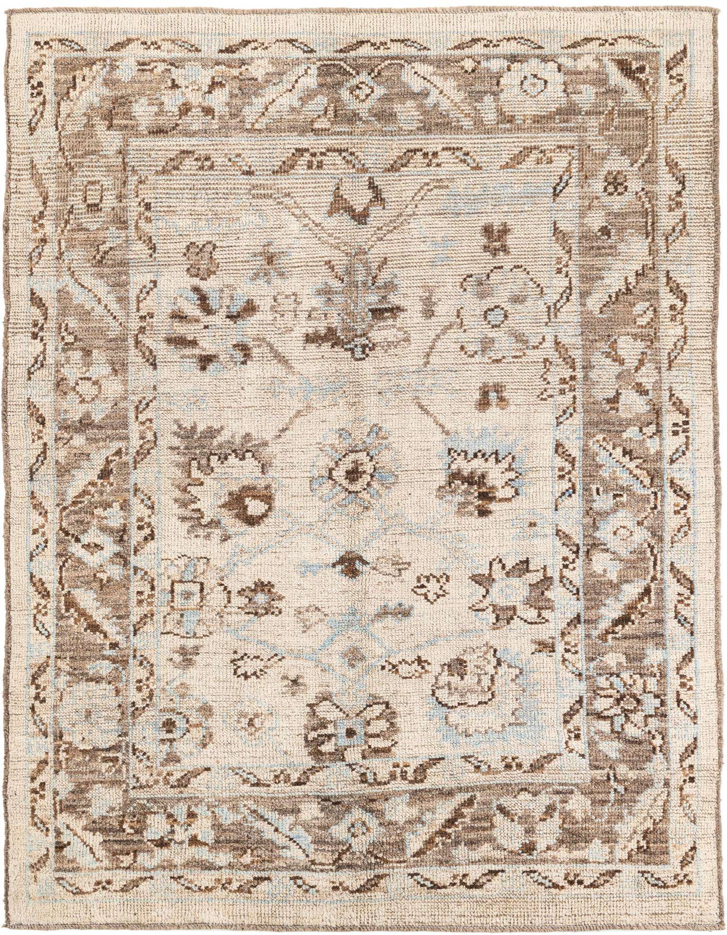 Primary image 6' 5 x 8' 10  Hand Knotted Oushak Wool Rug