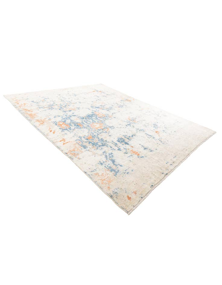 Detail image of 9' 1 x 11' 7  Hand Knotted Oushak Wool Rug