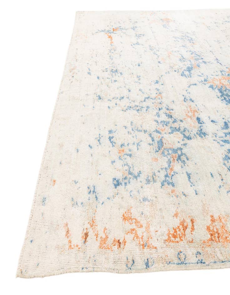 Detail image of 9' 1 x 11' 7  Hand Knotted Oushak Wool Rug