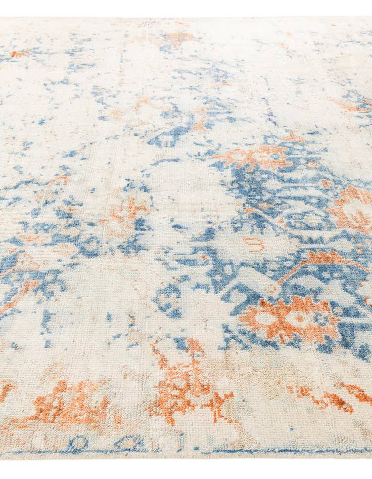 Detail image of 9' 1 x 11' 7  Hand Knotted Oushak Wool Rug