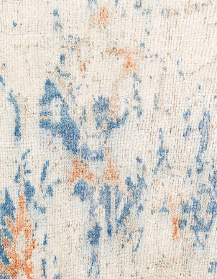 Detail image of 9' 1 x 11' 7  Hand Knotted Oushak Wool Rug