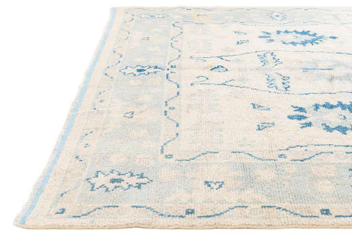 7' 8 x 9' 10 Hand Knotted Oushak Wool Rug